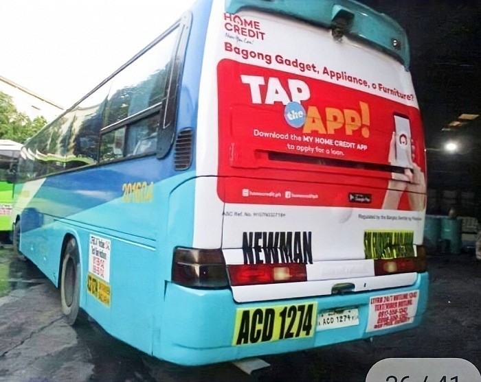 Transit advertising Philippines, bus advertising Philippines - Bus Rear or Bus Back Panels: Placing advertisements on the rear of buses presents a clever opportunity to capture the attention of motorists and pedestrians following behind. As vehicles trail the bus, your ad takes center stage, engaging the audience with its clever messaging or eye-catching visuals.