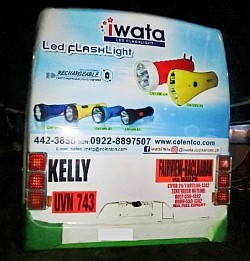 Bus rear ads