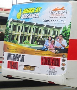 Bus rear ads