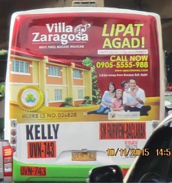Bus rear ads