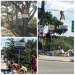 Community signages serve various purposes to ensure effective communication in public spaces. Some common types:  Directional Signages: These help guide people to specific locations. Informational Signages: Designed to provide useful information, community announcements. Promotional Signages: These promote events, businesses, products or services.