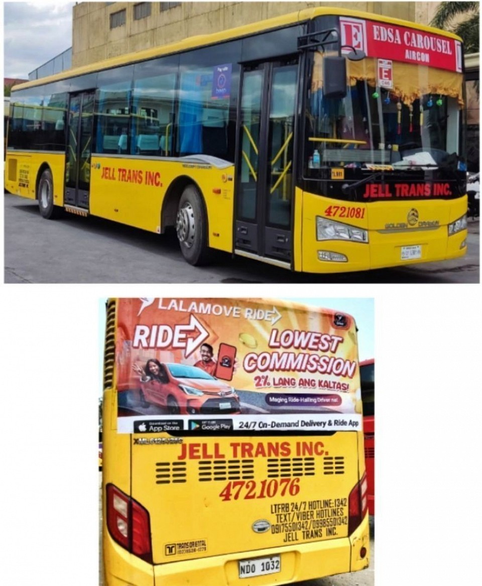Transit Advertising Philippines. EDSA carousel bus advertising. EDSA Carousel is a bus rapid transit (BRT) system, part of several bus routes in Metro Manila, it is situated along EDSA and other roads, running on a dedicated right-of-way called the EDSA Busway, separated from normal road traffic in most of its stretch by concrete barriers and steel bollards on the innermost lane.