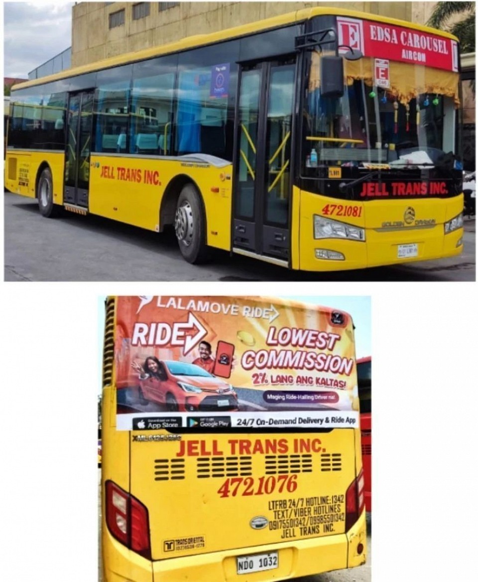 EDSA Carousel Bus Advertising: EDSA Carousel is a bus rapid transit system, part of several bus routes in Metro Manila, it is situated along EDSA and other roads, running on a dedicated right-of-way called the EDSA Busway, separated from normal road traffic in most of its stretch by concrete barriers and steel bollards on the innermost lane.