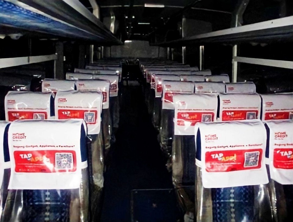 Transit Advertising Philippines: Bus advertising Philippines - Bus Headrests Ads-Bus Seat Ads-Bus Seat Cover Ads. Buses are a great medium for advertising, with their size and mobility, your advert can be seen all around cities and towns, reaching thousands of potential customers again and again. They target the out and about consumer with constant influence for what to buy and where to go with timetabled frequency.